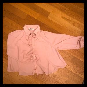 Pastel pink blouse